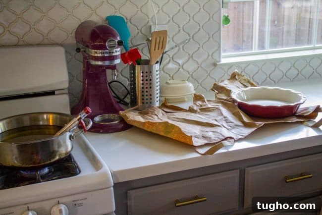 Heating Oil for Frying heating oil on stove for homemade donut recipe