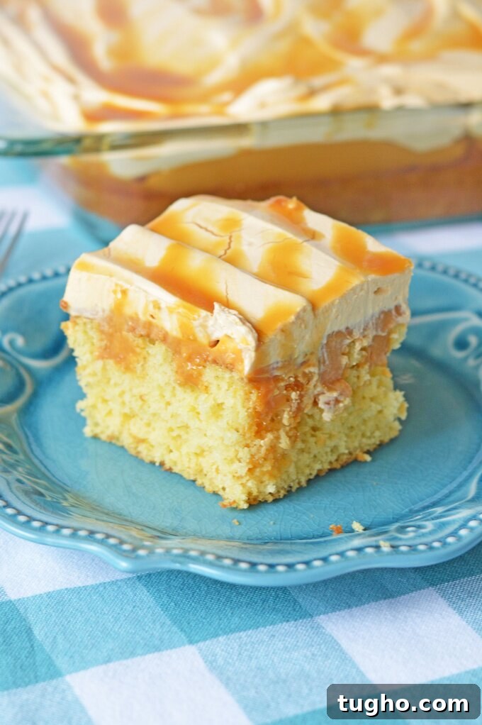 Butterscotch Poke Cake