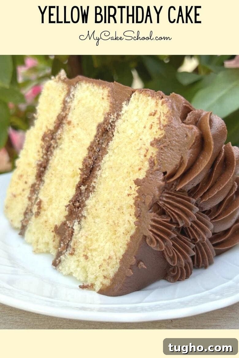 Yellow Birthday Cake