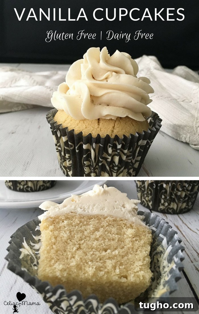 Gluten Free Vanilla Cupcakes Recipe 6 dairy-free-gluten-free-vanilla-cupcakes-celiac-mama