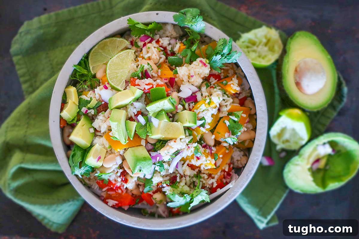 12 Must-Try Gluten-Free Grain Salad Recipes 3 fall warm white bean rice salad in a bowl