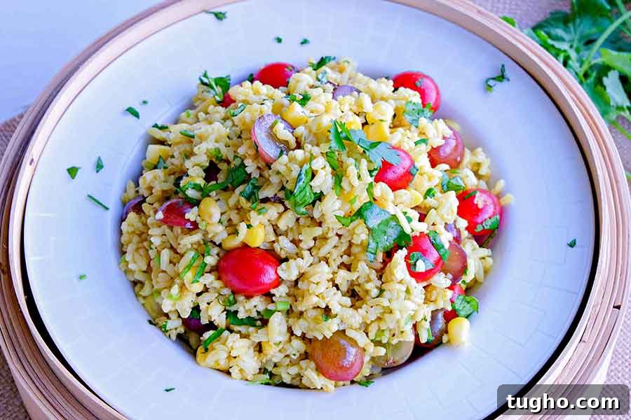 12 Must-Try Gluten-Free Grain Salad Recipes 8 curried rice salad in a bowl