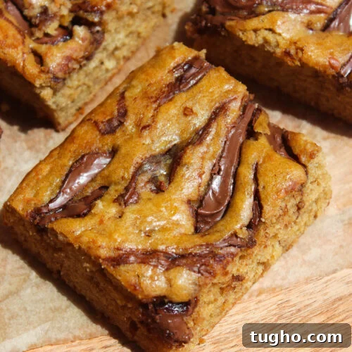Banana Nutella Bars