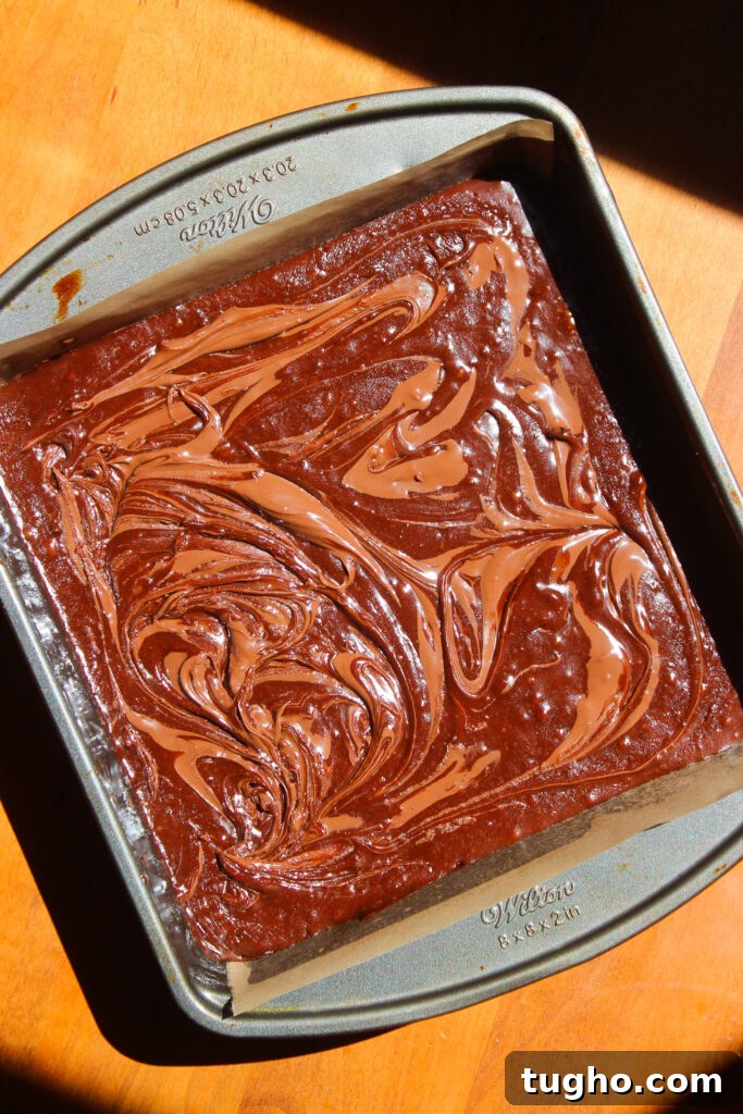 Fudgy Nutella Brownies Recipe for Gooey Chocolate Lovers 7 Swirled Nutella