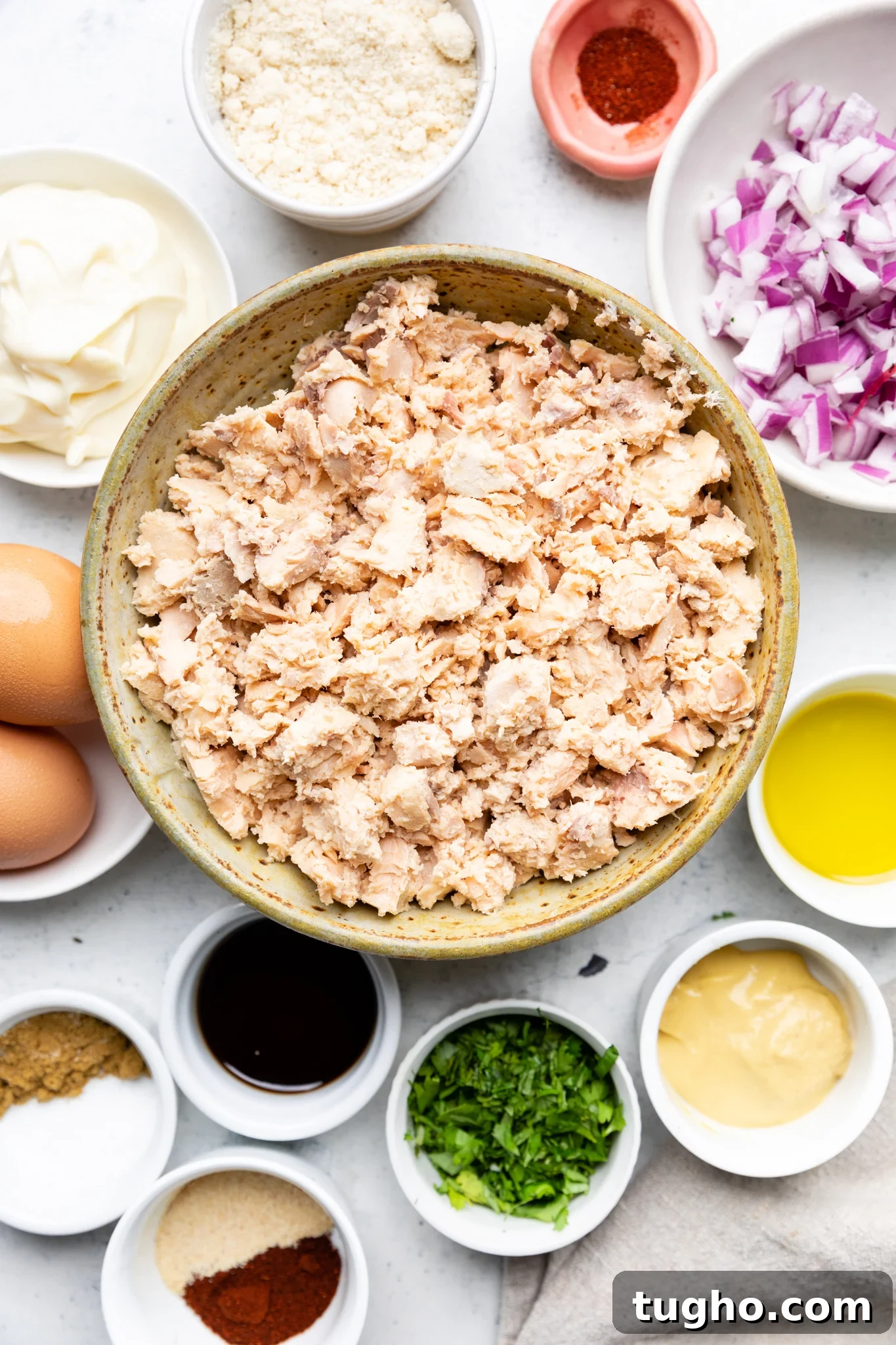 Ingredients for Southwest salmon cakes