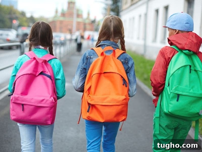 Back-to-School Checklist: Smart Tips for Students and Parents 6 kids with backpacks