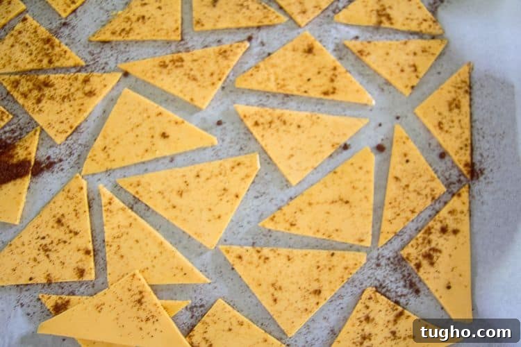 Low Carb Microwave Nachos in Minutes 6 seasoned cheese triangles for keto nachos
