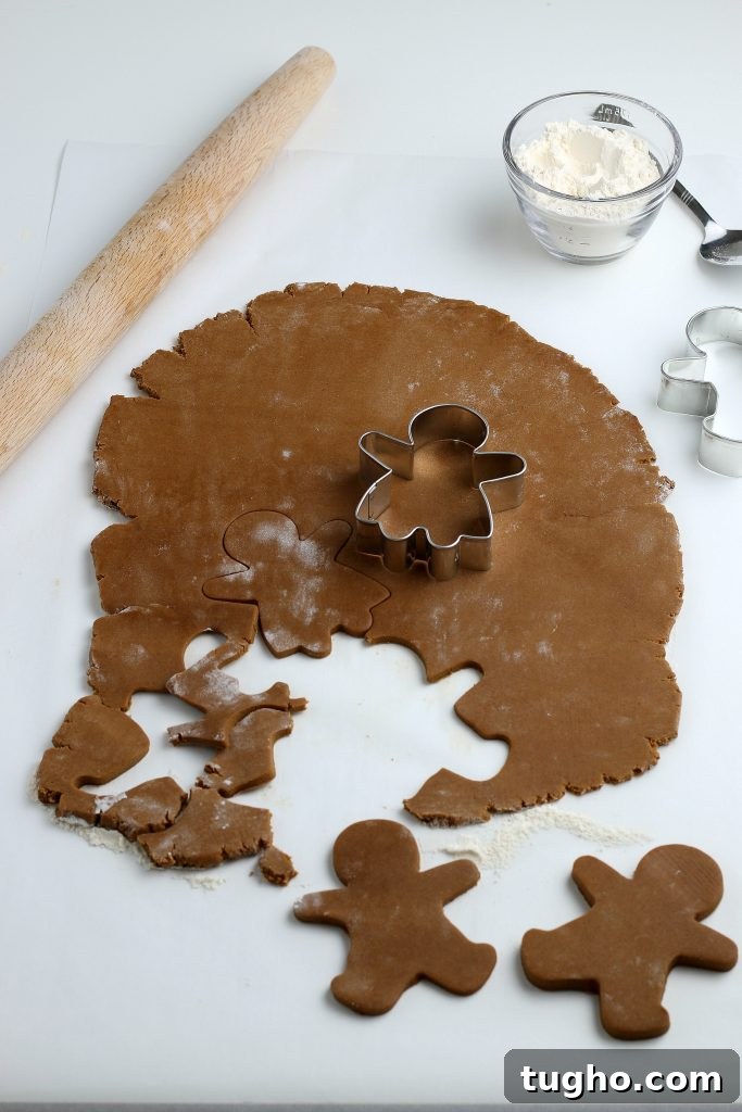 Freshly baked gingerbread cookies