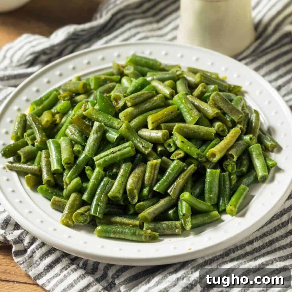 15 Delicious Side Dishes to Pair with Pasta 5 sautéed canned green beans on white plate