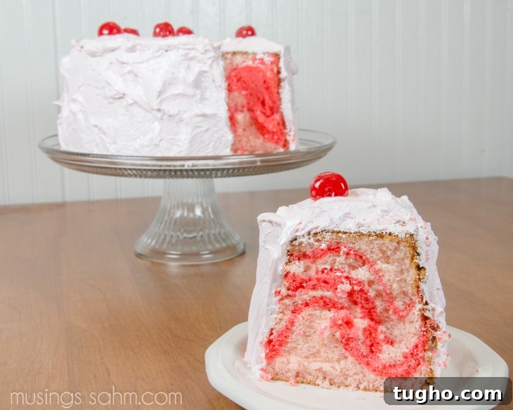 Fluffy Cherry Chiffon Cake Recipe with Fresh Cherries 6 Cherry-Chiffon-Cake recipe