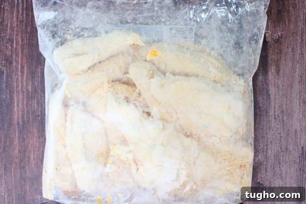 combine the wings and hooters wing breading in a zippered bag and toss until coated