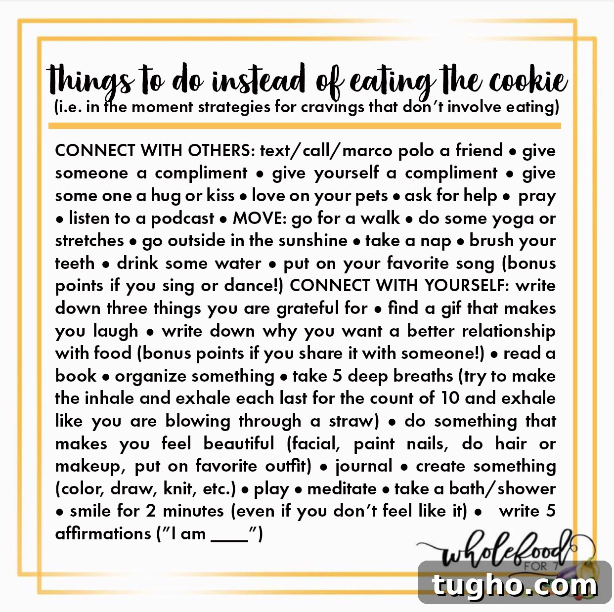 6 Practical Strategies to Curb Snacking 5 Things to do instead of eating the cookie