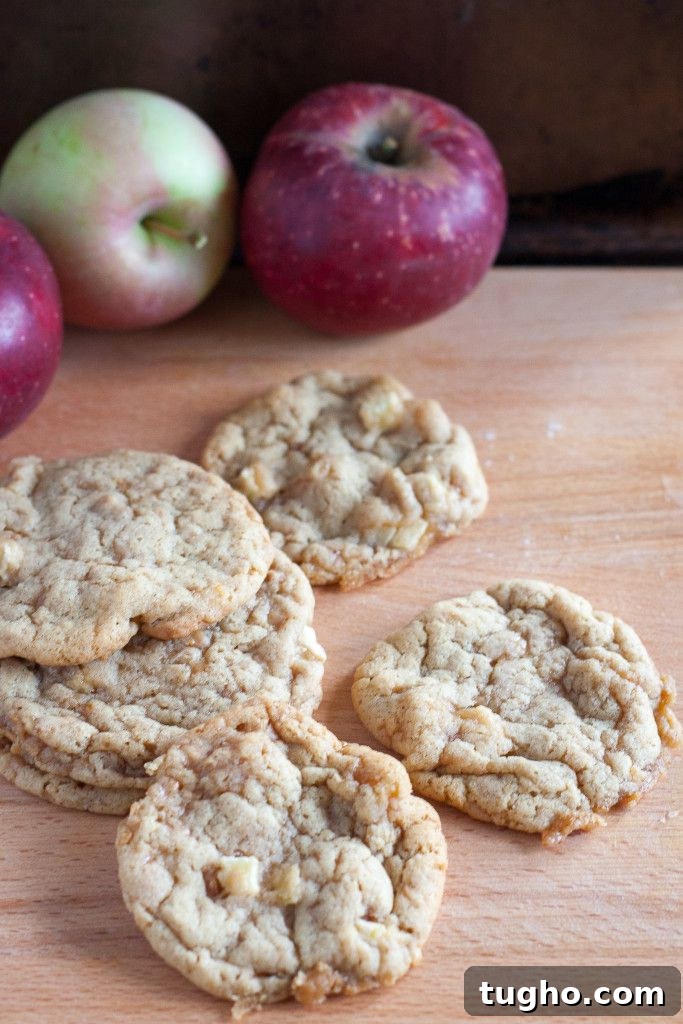 Chewy Toffee Apple Cookies Recipe 2 Chewy toffee apple cookies baked with fresh apples