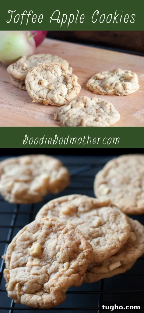 Chewy Toffee Apple Cookies Recipe 7 Recipe card image for Apple Toffee Cookies