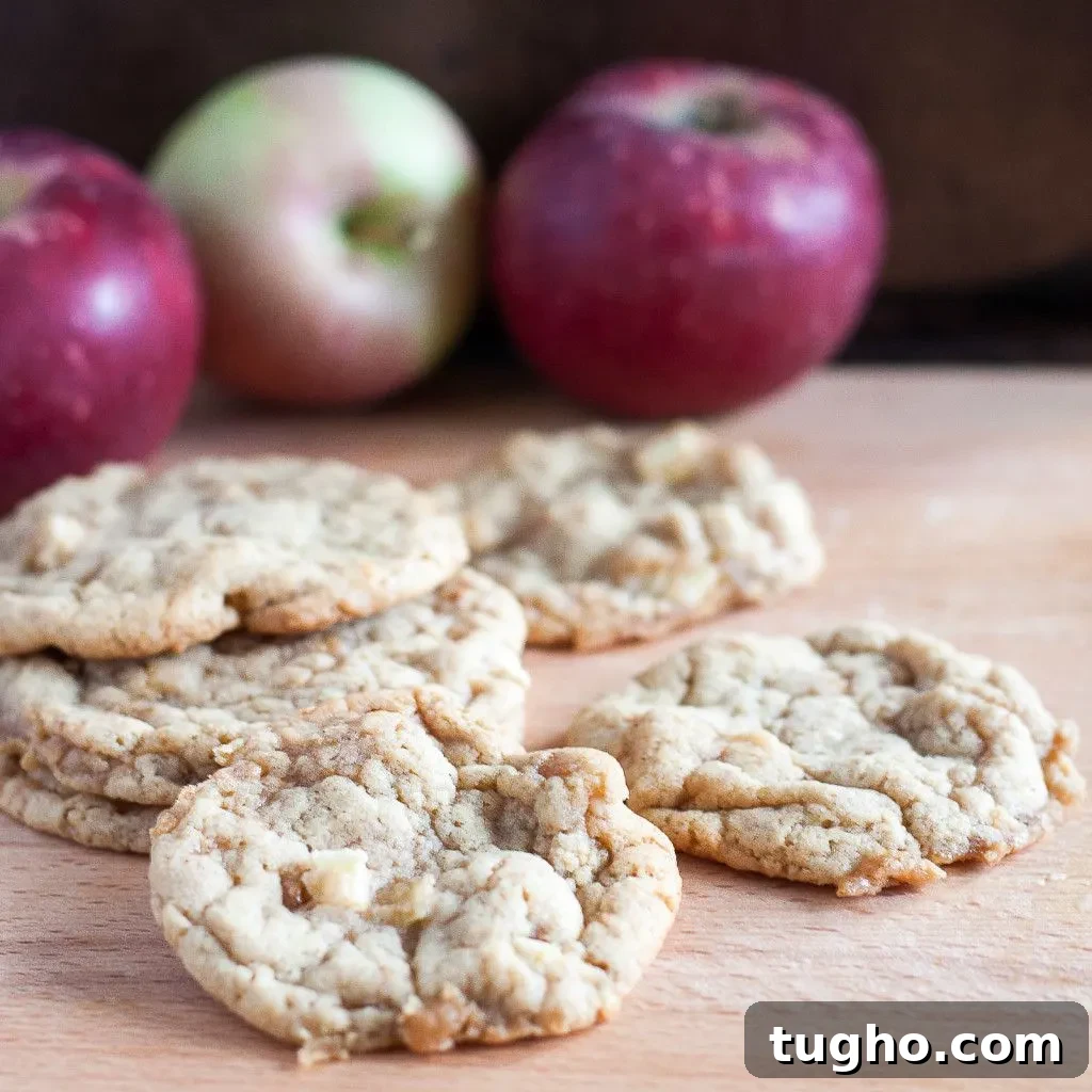 Chewy Toffee Apple Cookies Recipe 5 Chewy toffee apple cookies baked with fresh apples