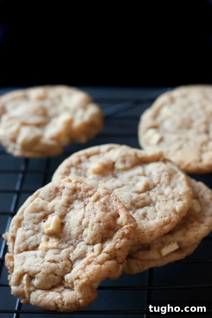 Chewy Toffee Apple Cookies Recipe 6 Toffee apple cookies close-up