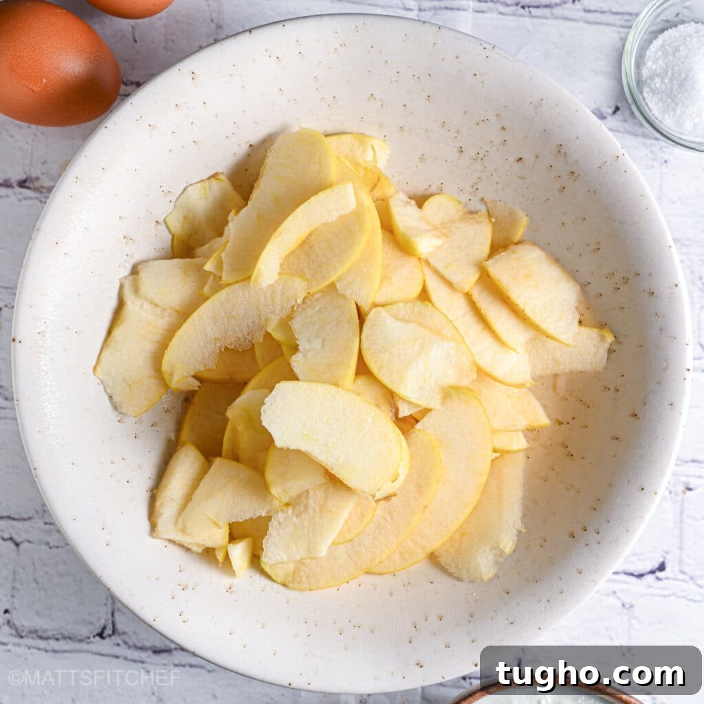 Slice apples