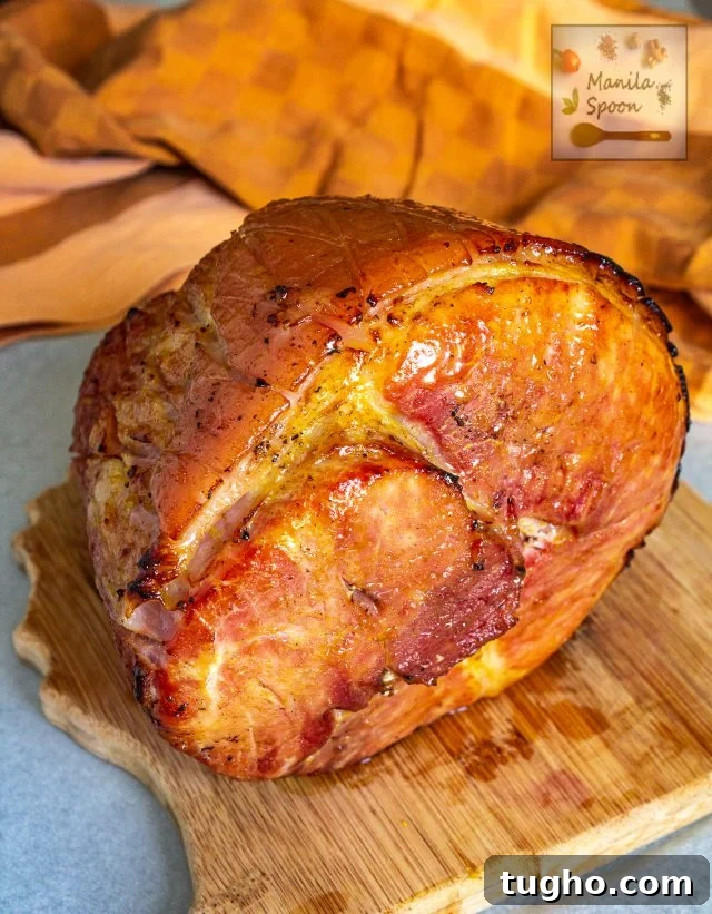 uncut cooked ham