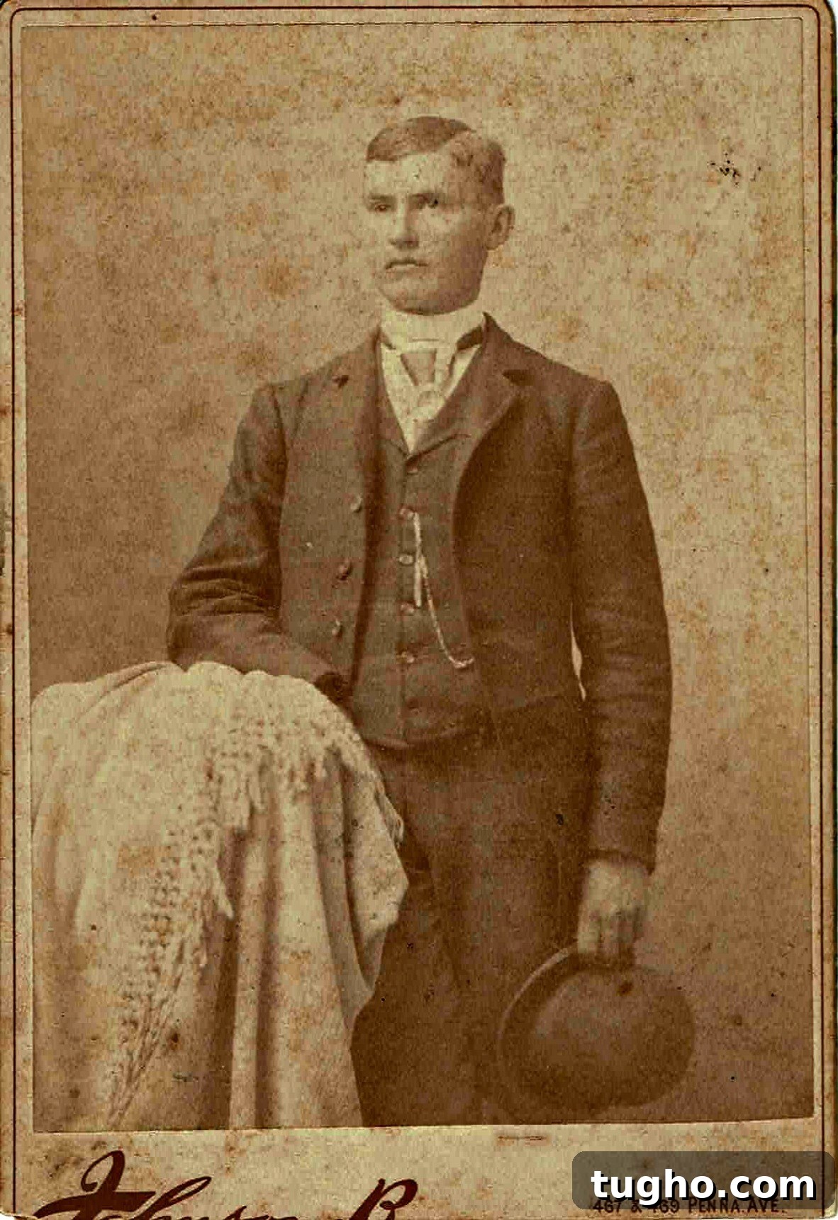 How to Identify and Date Old Family Photos in 5 Steps 2 Sepia toned 1900's Cabinet Card of William Elliott