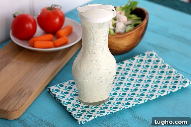 Creamy Homemade Low-Fat Buttermilk Ranch Dressing 5 Low-Fat Buttermilk Ranch Dressing