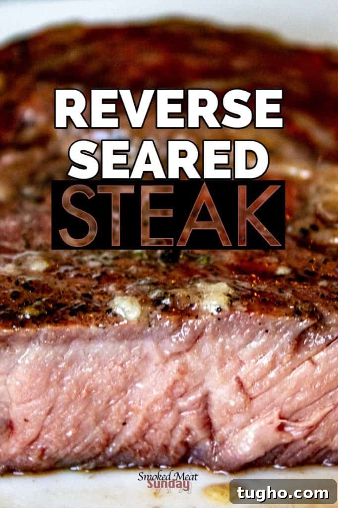 How to Smoke and Reverse-Sear a Ribeye Steak 2 The reverse seared ribeye recipe is one recipe EVERYONE should know how to do. This is the tastiest way to make a steak!