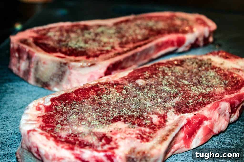 How to Smoke and Reverse-Sear a Ribeye Steak 4 Steaks with salt and pepper. Reverse seared steak smoker