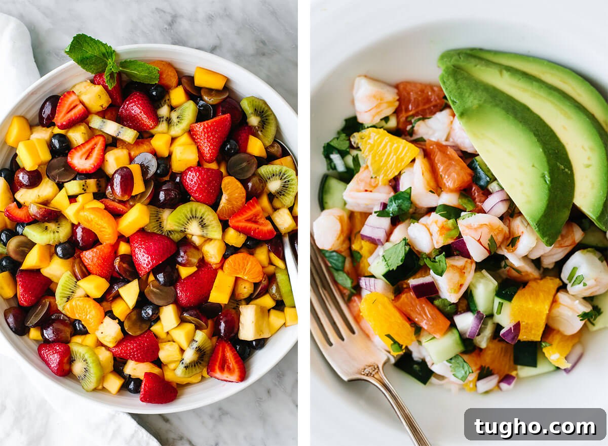 Easy and healthy salad recipes that make the best of fresh seasonal produce and filled with bright flavors and delicious textures! Fruit salad recipes