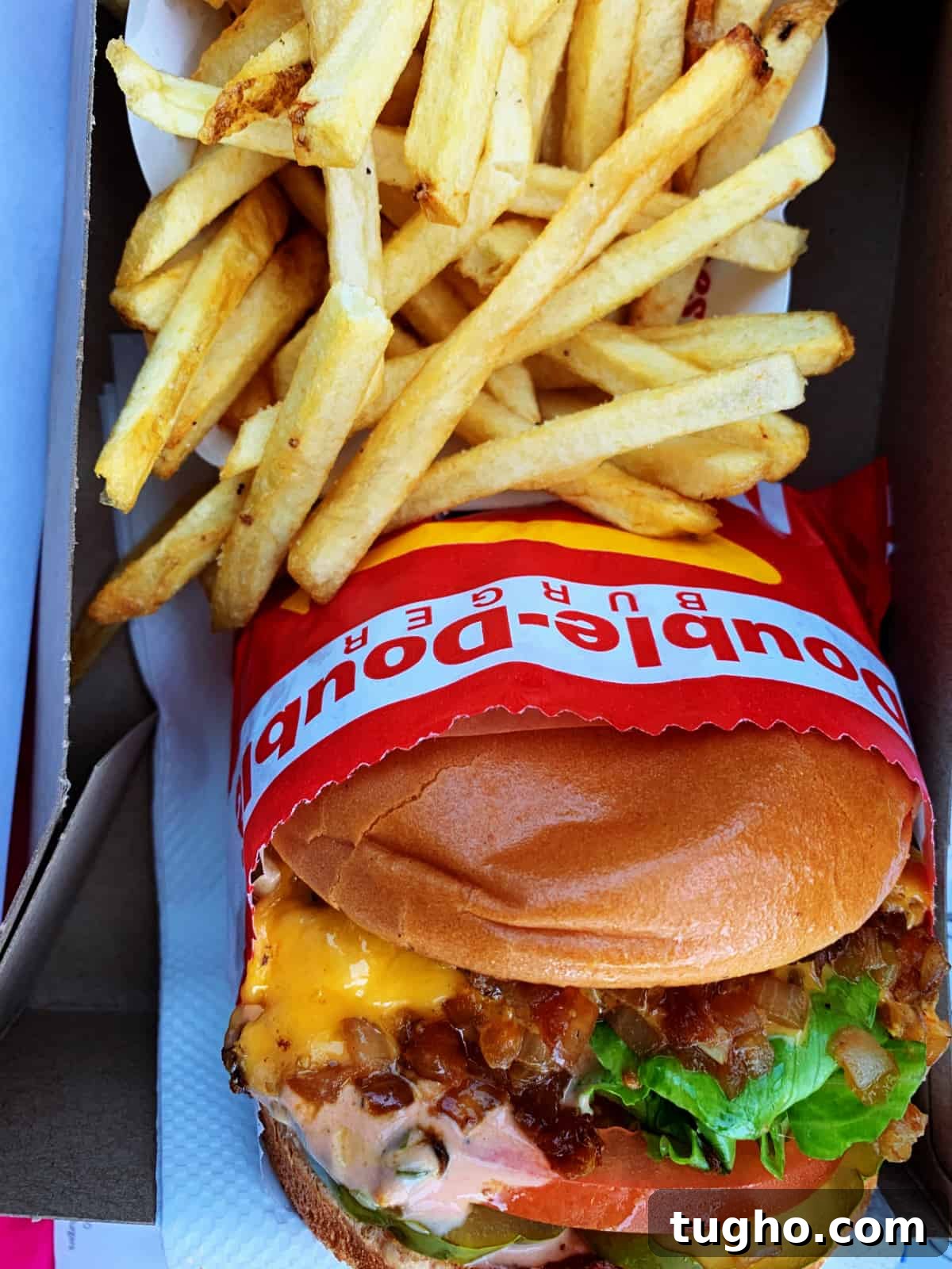 Homemade Burger Sauce Recipe for Juicy Burgers 5 Double Double Animal Style burger on a plate