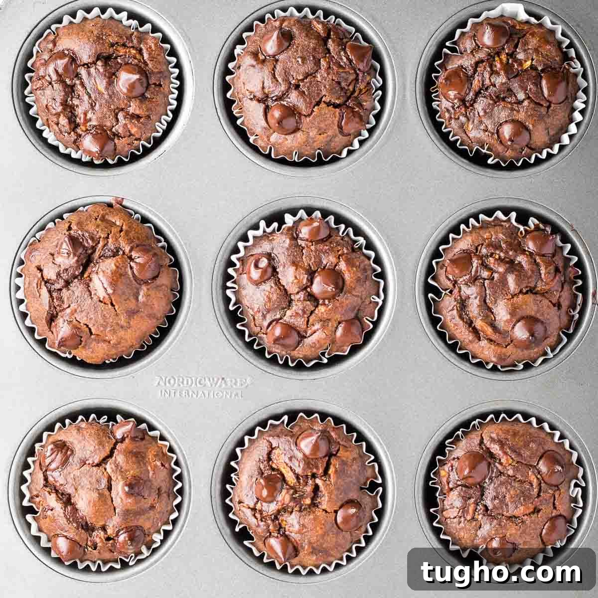 Fudgy Double Chocolate Zucchini Muffins Recipe 11 img 4308 10