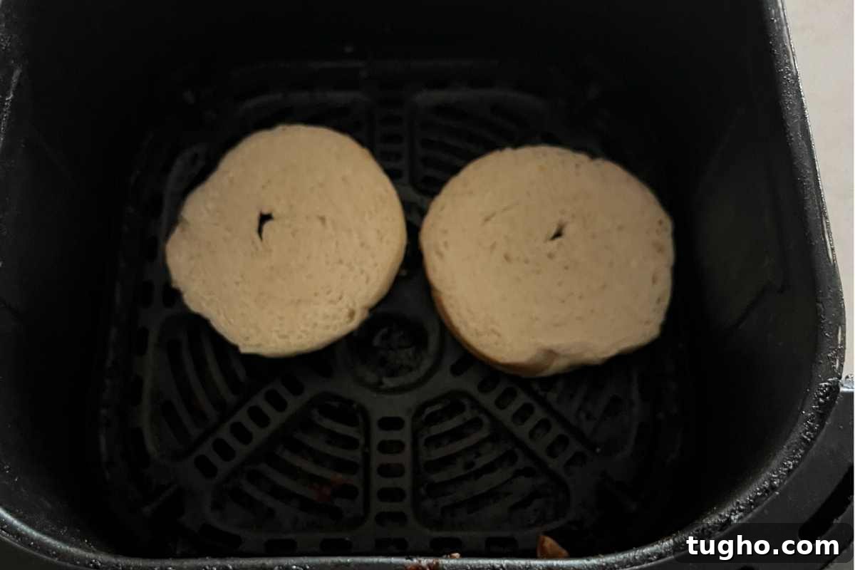 How to Cook Jimmy Dean Breakfast Sandwiches in Air Fryer 5 Frozen croissant buns in air fryer.