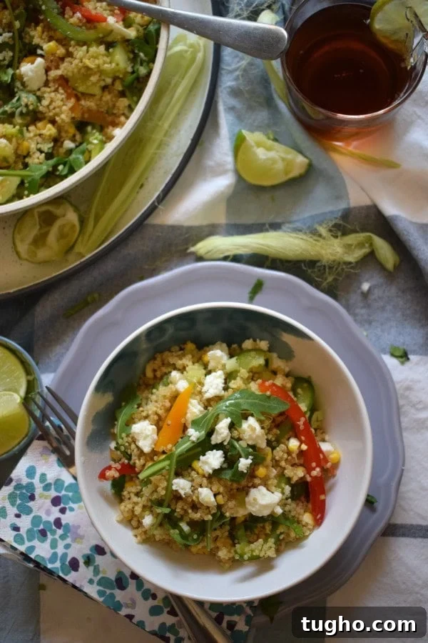 Summer Quinoa Salad close-up
