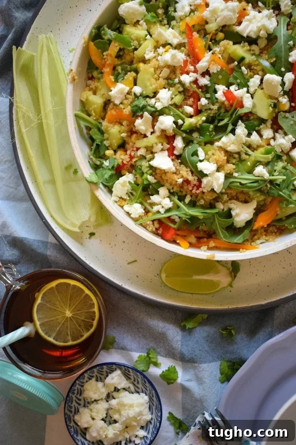 Summer Quinoa Salad plate