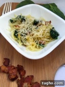 Spaghetti Squash Florentine Recipe with Spinach and Parmesan 6 Old photo of spaghetti squash Florentine