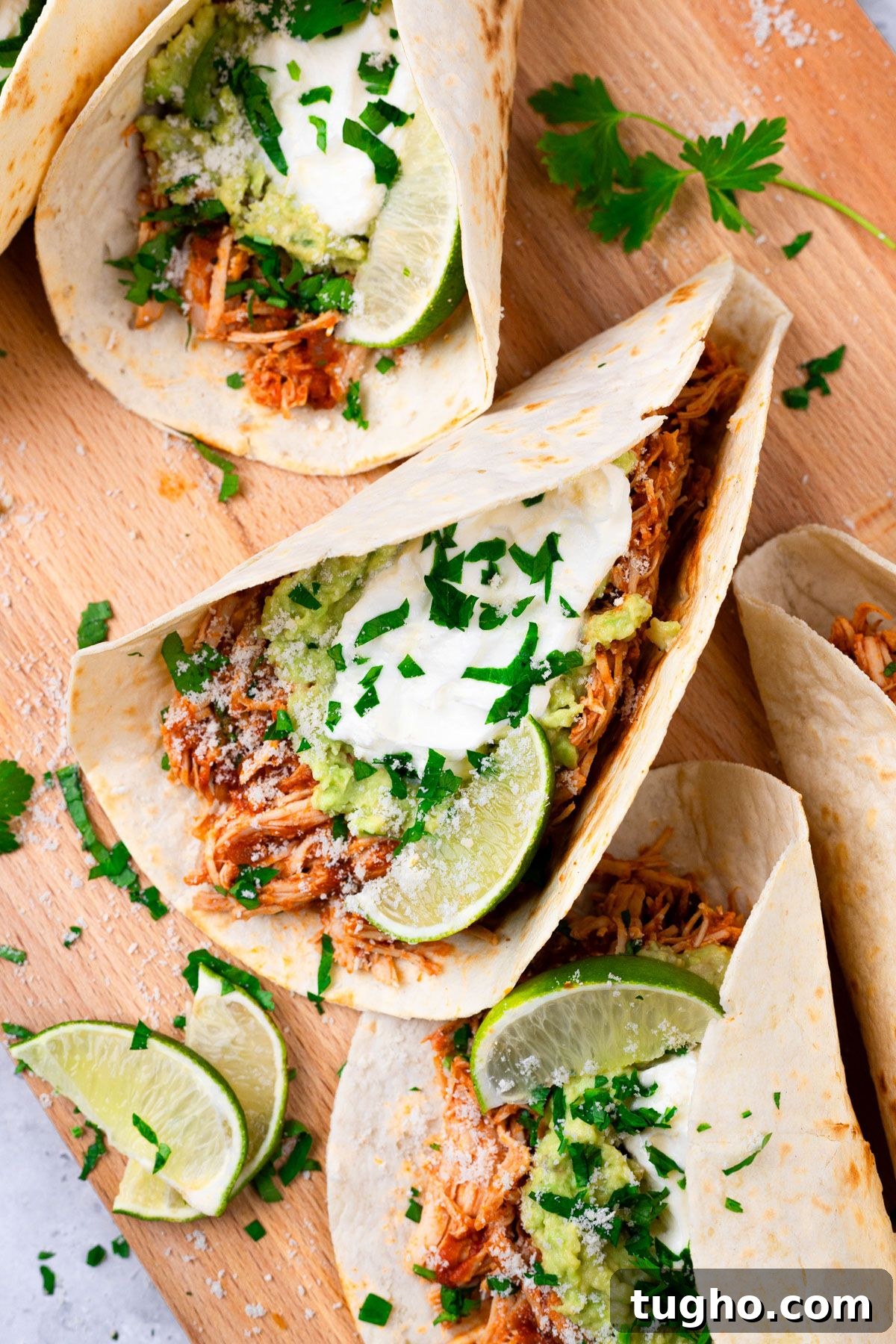 Slow Cooker Shredded Chicken Tacos 8 Healthy Crockpot Chicken Tacos