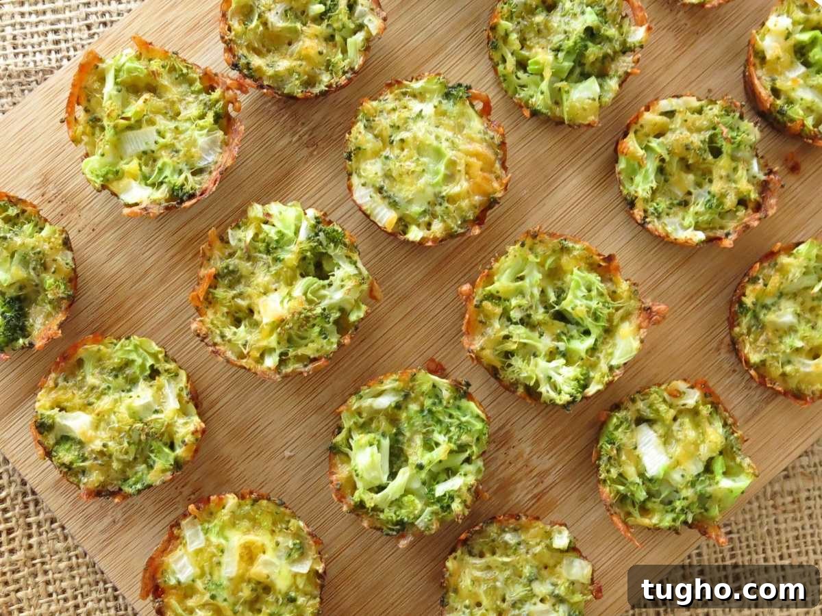 15 Make-Ahead Thanksgiving Recipes to Prep Now 8 Broccoli cheddar muffins in rows on a cutting board.