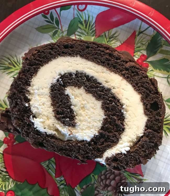 Peppermint Cake Roll