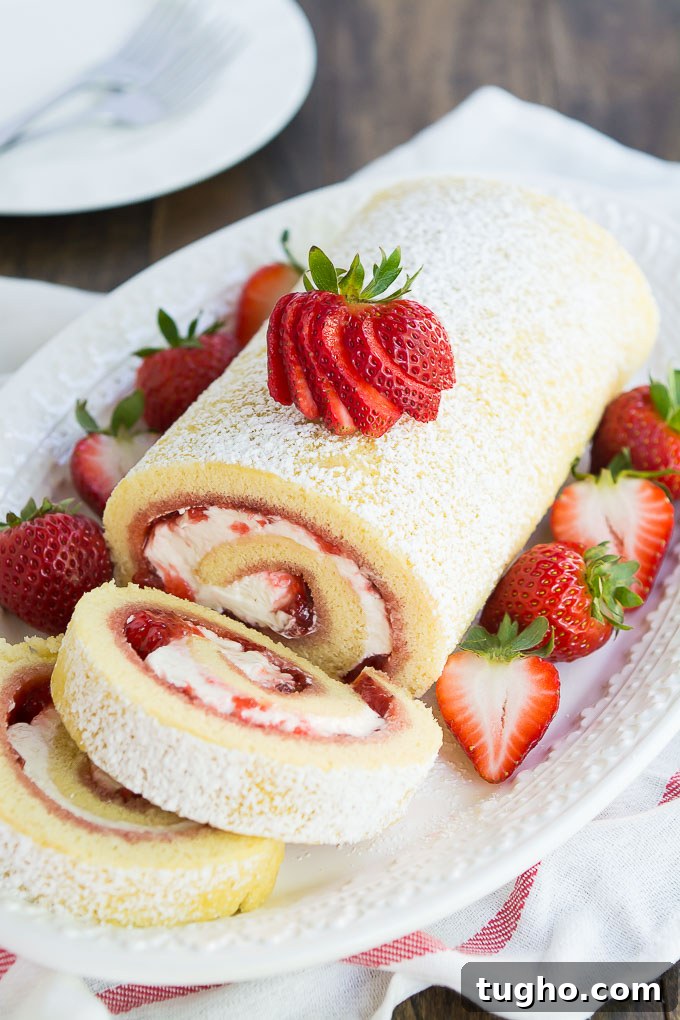 Strawberry and Cream Swiss Roll Recipe 2 Strawberries and Cream Swiss Roll is a refreshing summer cake that is sure to impress and satisfy your guests!