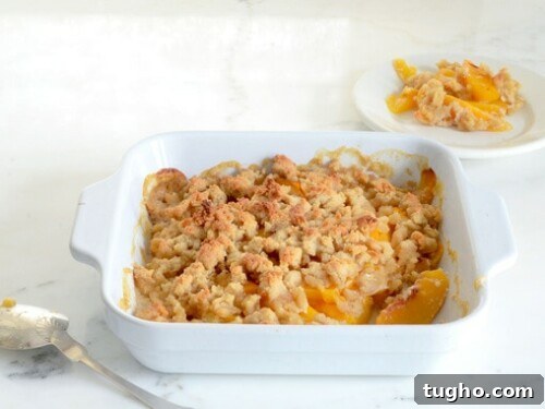 Healthier Peach Crisp with Almond Flour