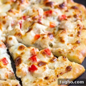 Chicken Alfredo Pizza