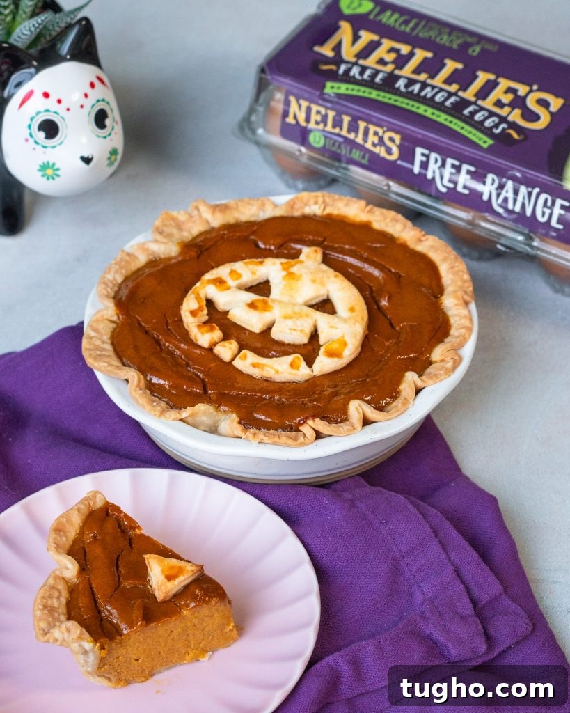 Jack O'Lantern Pumpkin Pie: Lighter Recipe for Fall 3 img 5722 2