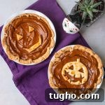 Jack O'Lantern Pumpkin Pie: Lighter Recipe for Fall 4 img 5722 3