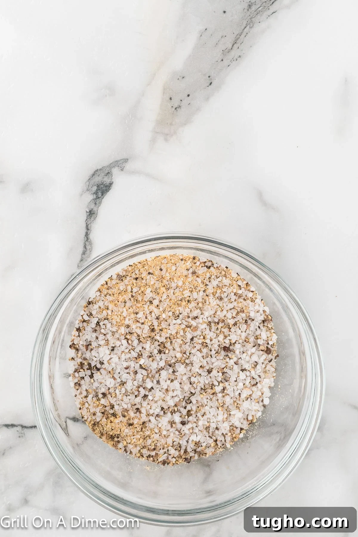 Authentic Texas Style Brisket Recipe 6 Combining the spices in a bowl