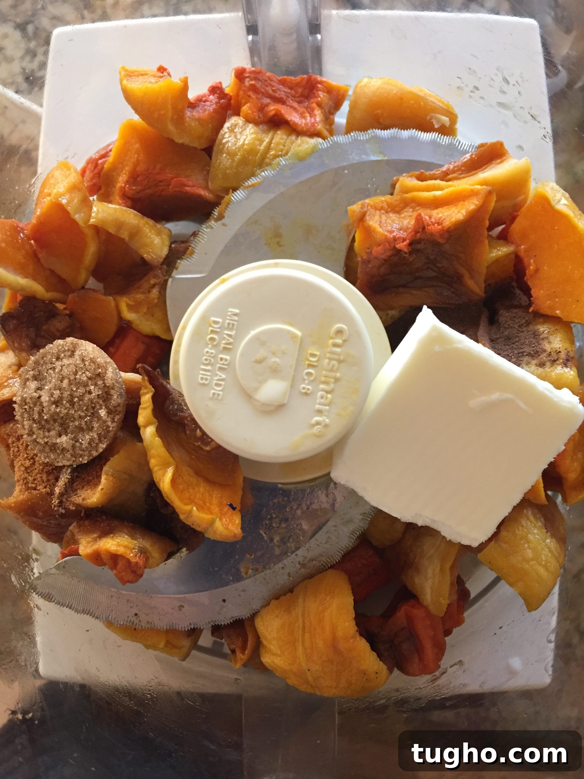 Use a food processor to puree squash Use a food processor to puree squash