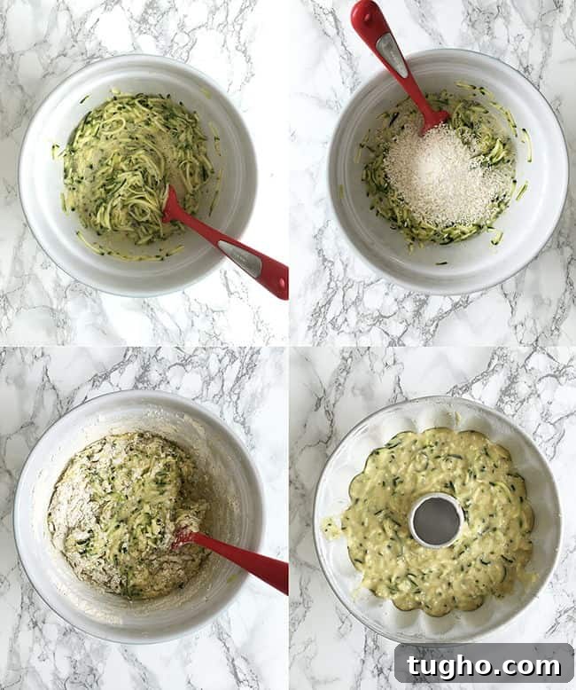 Wonderfully moist zucchini coconut bundt cake with elderflower glaze. Can be baked as a bundt or small loaf cake and it's great for breakfast or snacking.