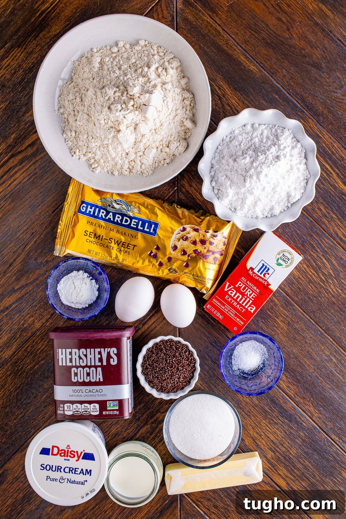 Fluffy Baked Chocolate Chip Cake Donuts Recipe 4 ingredients needed to make Cake Donuts