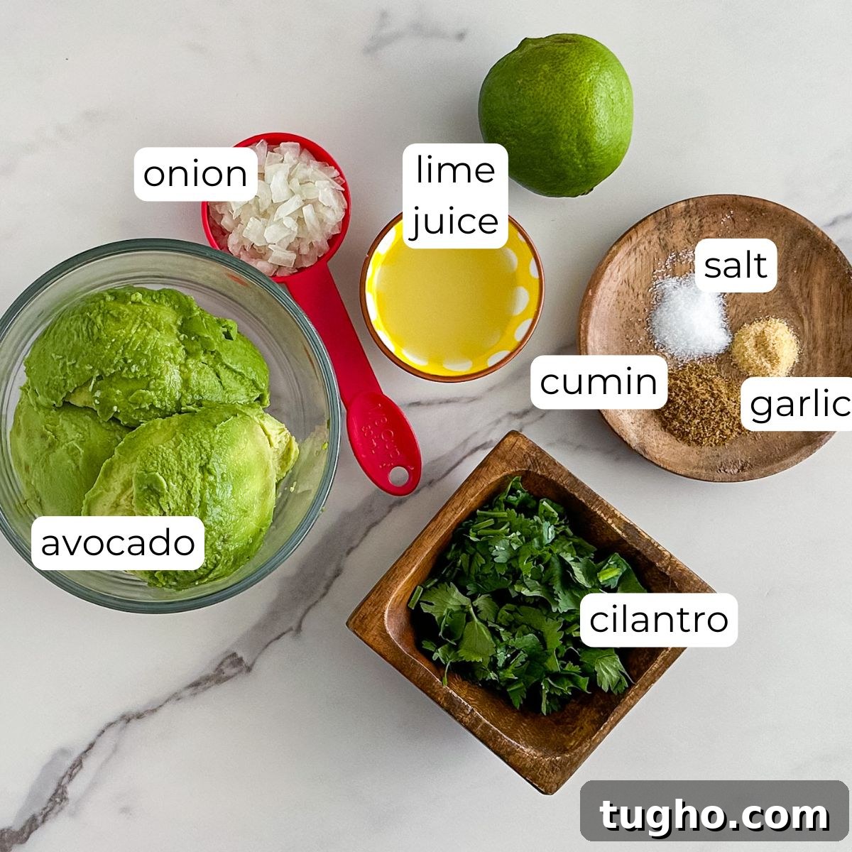 How to Make Authentic Mexican Guacamole with Lime and Cilantro 3 Ingredients for guacamole.