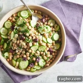Chickpea and Fava Bean Salad.