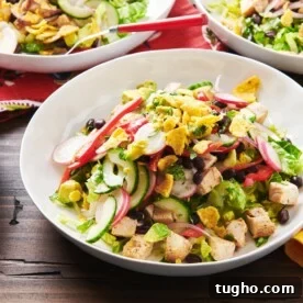 Southwestern Chicken Taco Salad Bowl.