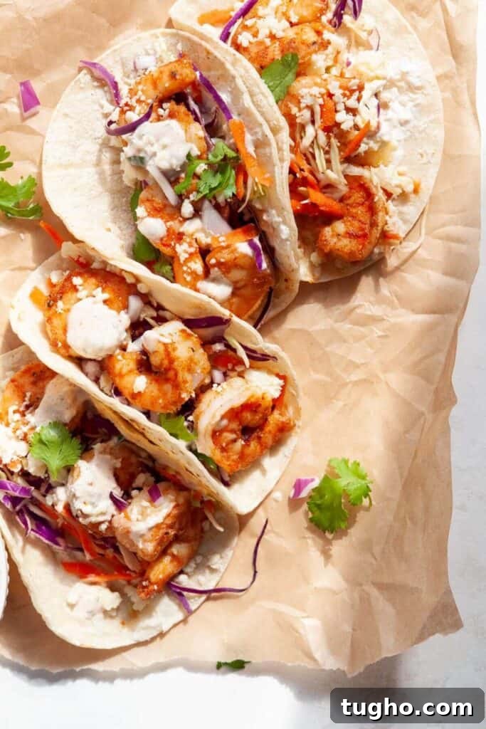 Crispy Baja-Style Shrimp Tacos with Lime Slaw 2 healthy 15-minute Baja shrimp tacos