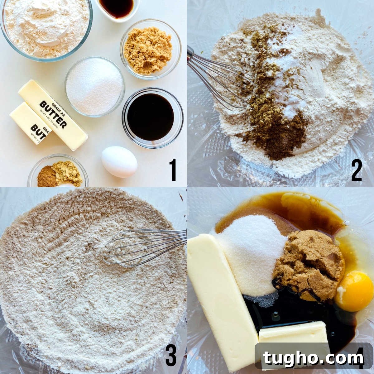 gingerbread process shots 1-4